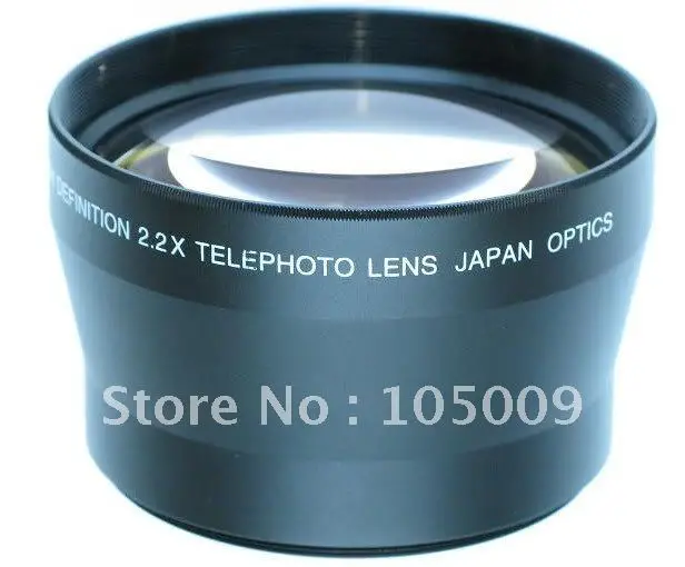 

72mm TELEPHOTO 2.2X LENS FOR SONY HDR-FX1 DSC-H9 DSC-H7