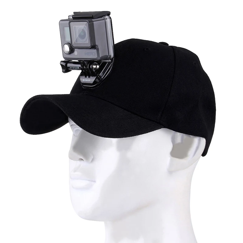 Djustable Sun Hat Cap Sport camera Baseball Hat WJ-Hook Buckle Mount Screw  for Gopro Hero 654321SJCAMXiaomi yi Accessories (4)