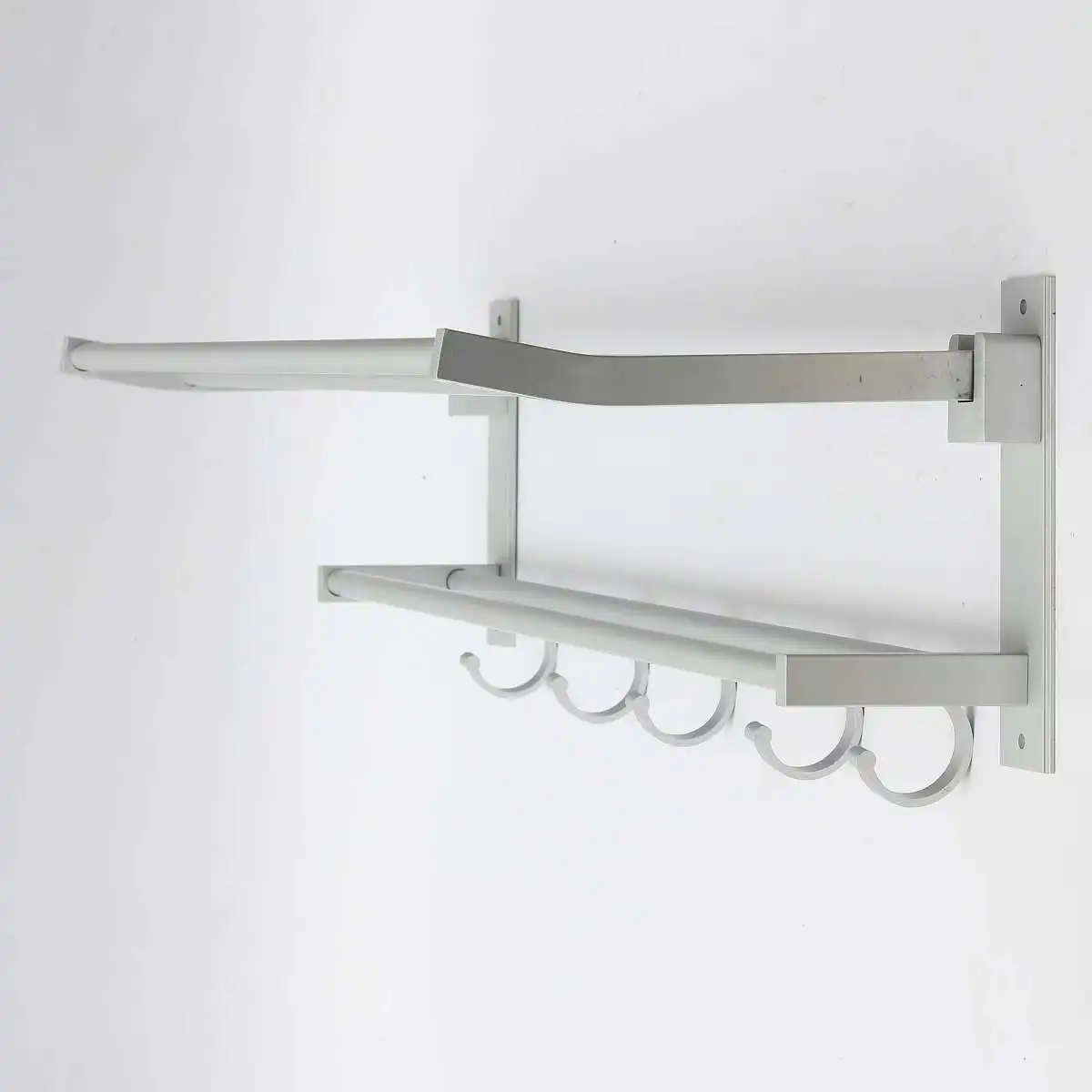 Сюэцинь алюминиевый складной держатель для полотенец для ванной комнаты вешалка для хранения кухонных полотенец для гостиниц полка для одежды с 5 крючками
