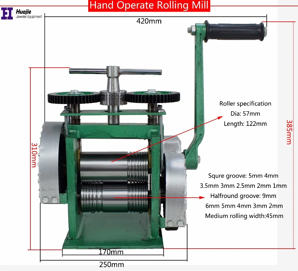 Hand Operate Mini Jewelry Mold Rolling Mill With Maximum Opening 0-5 mm, Tablet Press Machine hand operate rolling mill jewelry rolling mill machine for make jewelry