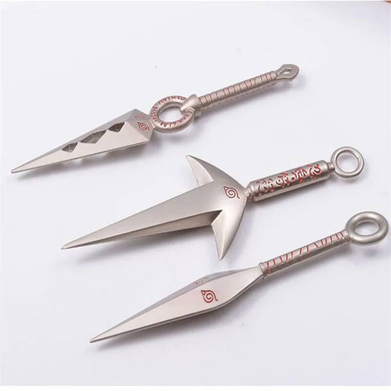 Игрушечные мечи из сплава Военный нож Наруто Hatake Kakashi Deidara Kunai Shuriken игрушки