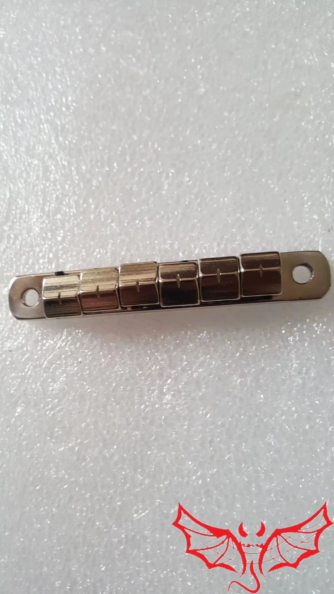 

Hanmosen Roller Saddle Chrome Finish Tune-O-Matic Electric Guitar Bridge for Lespual Guitar Made In Korea