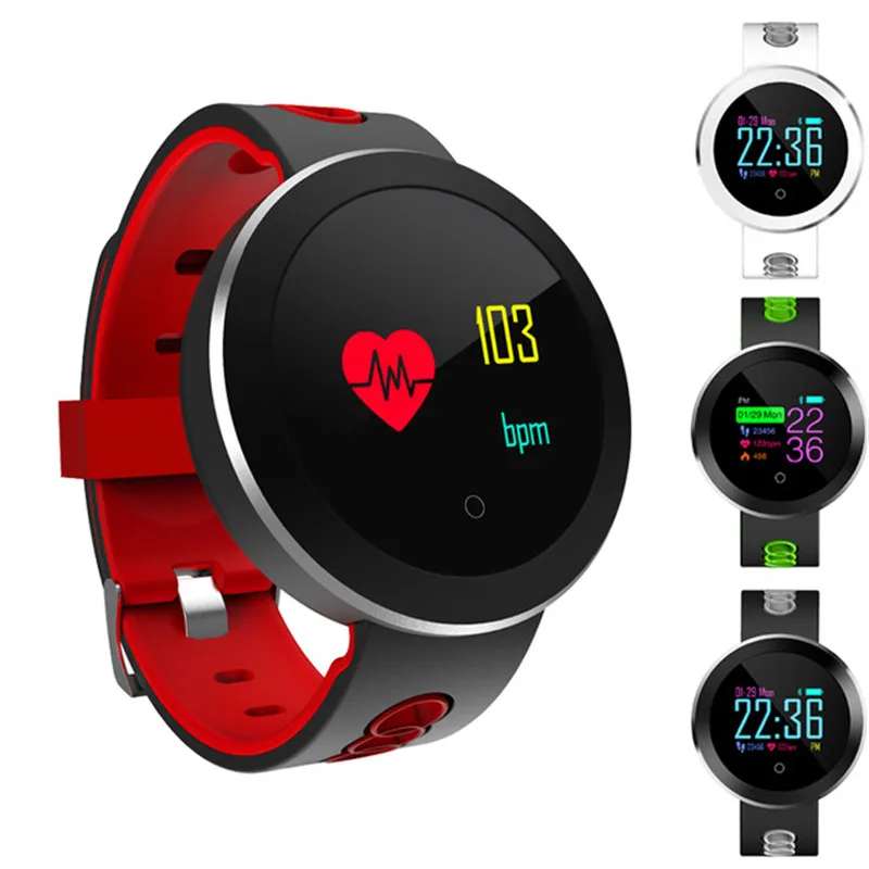

2018 New Q8 Pro Bluetooth Smart Band Heart Rate Bracelet Blood Oxygen Pressure Smartband Waterproof Wristband for Android IOS