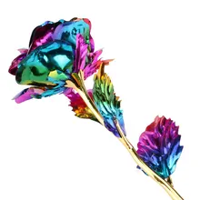 Multi-Цвет позолоченные розы романтический Валентина "день влюбленных/мамы/подарок другу