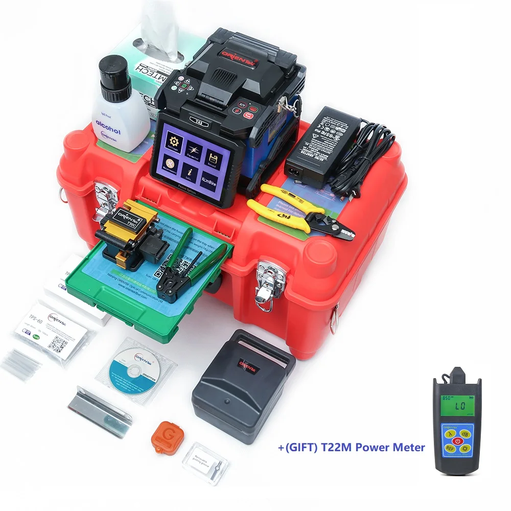 Orientek T43 Fusion Splicer FTTH Optical Splicing Machine fiber optic
