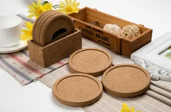 

500pcs Classic Round Plain Cork Coasters Drink Wine Mats Cork Mat Drink Juice Pad for Wedding Party Gift Favor YA1032