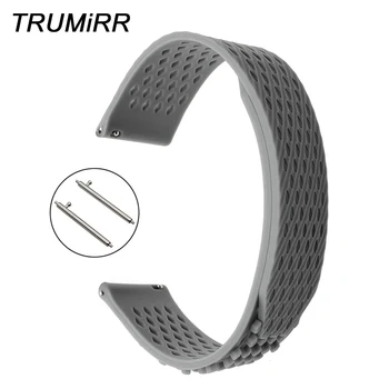 

Silicone Rubber Loop Watchband 22mm 23mm for Rado Bell & Ross Oris Montblanc Quick Release Watch Band Wrist Strap Soft Bracelet