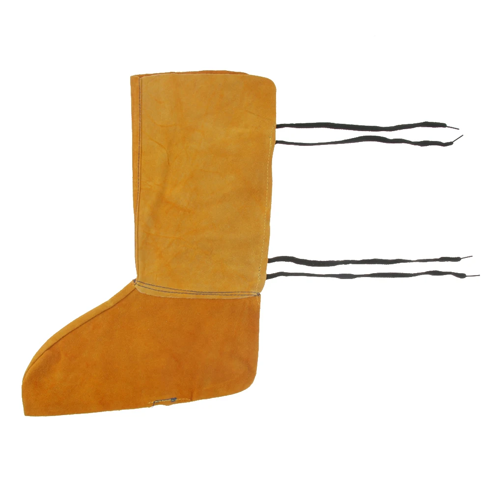 Split Leather Welding Spats/Shoe Protector Cover 390mm Length Protective Clothing Accessories images - 6