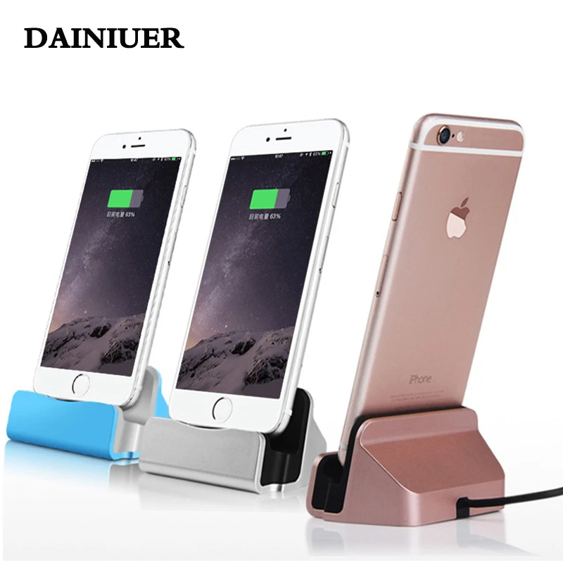 Dock Station Cellphone Desktop Docking Charger & Usb kabel for iPhone
