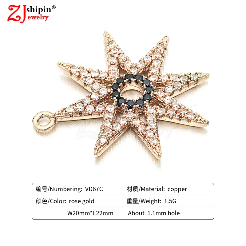 

2018 luxury micro-inlaid zircon CZ jewelry accessories for DIY pendant necklace earring bracelet jewelry production