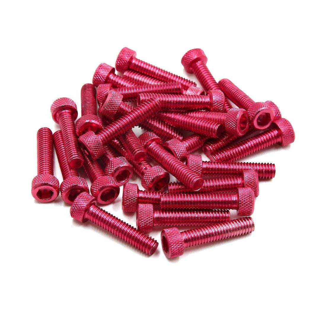 uxcell 8Pcs Colorful Titanium Alloy Motorcycle Hexagon Bolts Screws Fastener M6 x 30mm 