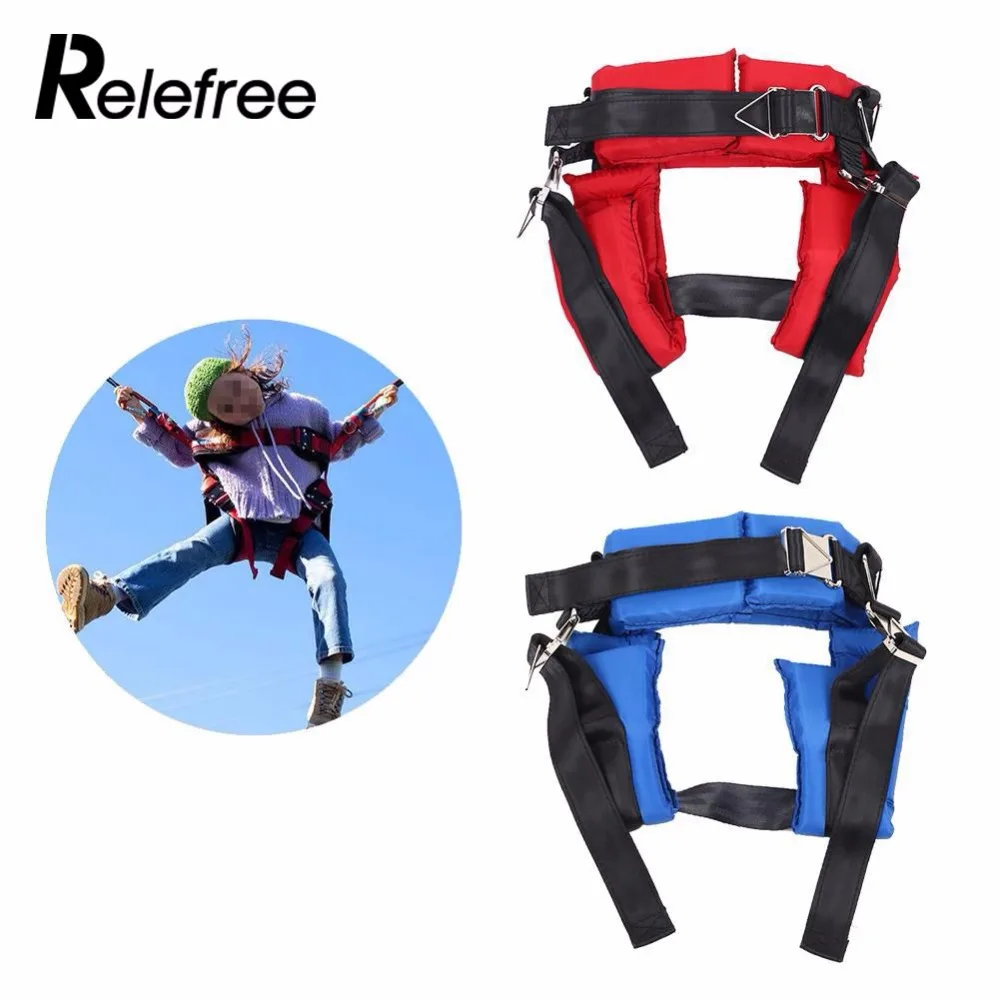 

relefree new Children Protective Heavy Duty Safty Bungee Seat Belt Adjustable Adult Seat belt Children Trampoline Safety Belt