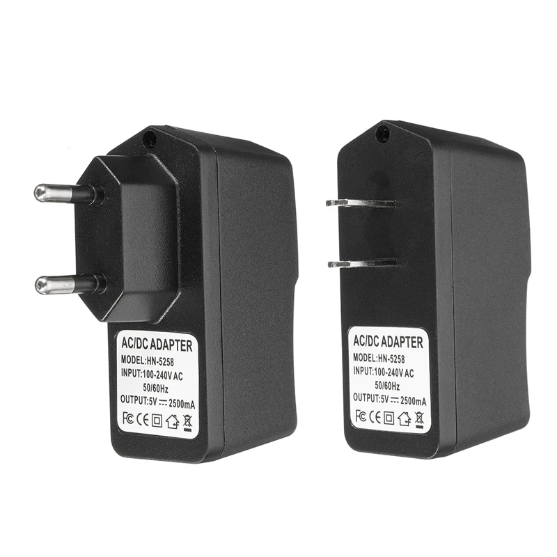 Universal Mobile Phones Charger 5V 2.5A AC 100 240V DC EU US Plug USB