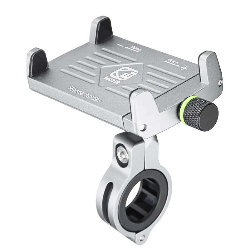Алюминиевый держатель для телефона мотоцикла с USB зарядным устройством, держатель для мобильного телефона для электрического автомобиля, держатель для горного велосипеда - Цвет: Silver Phone Holder