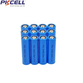 

12Pcs ICR18650 3.7V Liion Rechargeable Battery Li-ion ICR 18650 2200mAh Batteries Flat top no PCB For mechanical mod torch