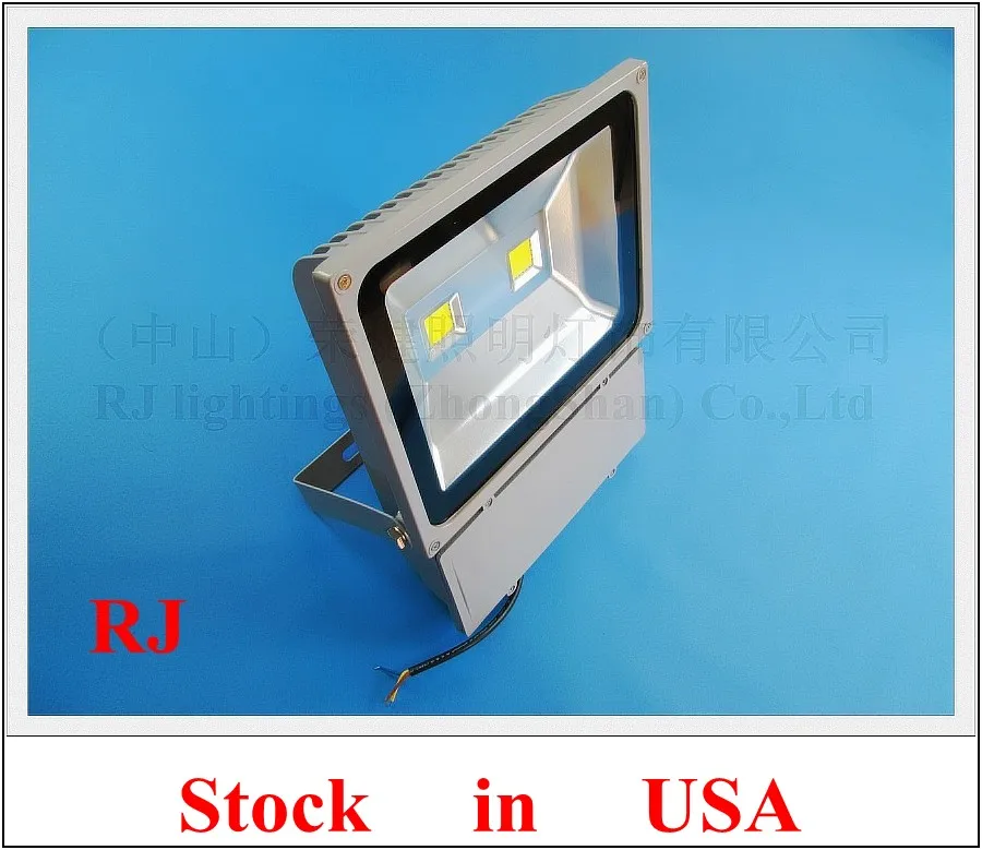 

COB 100W LED flood light waterproof LED floodlight RJ-LF-C100 for landscape Architecture advertisement Stock in Ca Bell US