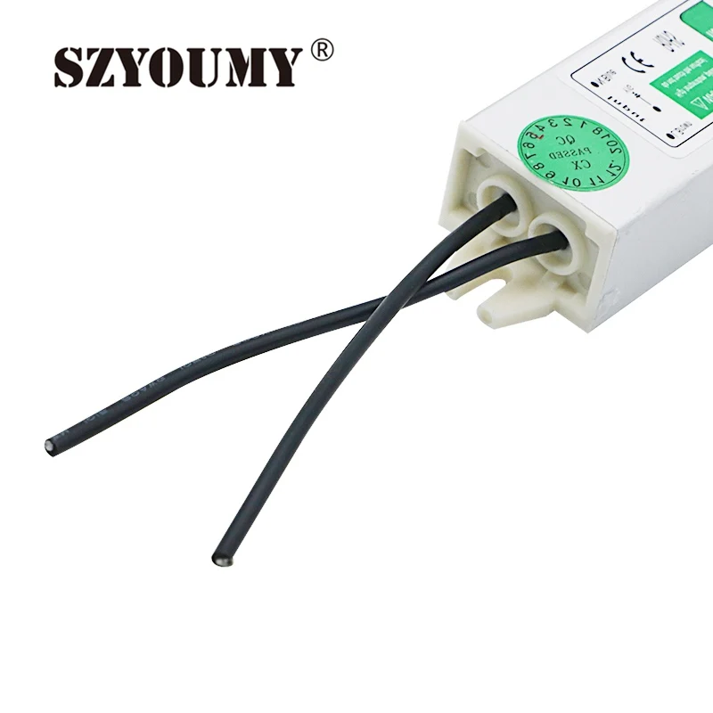 SZYOUMY хорошее качество DC 12V 10W Водонепроницаемый IP67 Светодиодный драйвер адаптер
