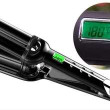 Высокое качество тройной баррель волнистые бигуди для волос волна Весна керамический щипцы для завивки Бразильская волна для тела большая глубокая волна бигуди