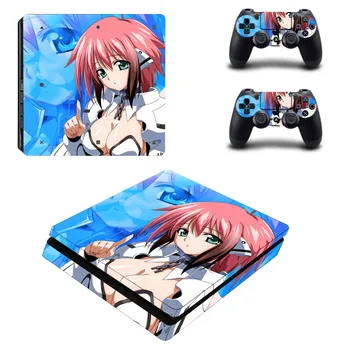 

New PS4 Slim Decal Protective Skin Cover Sticker for PS4 Slim Console & Controller- Anime Cute Girl Sora no otoshimono Ikaros