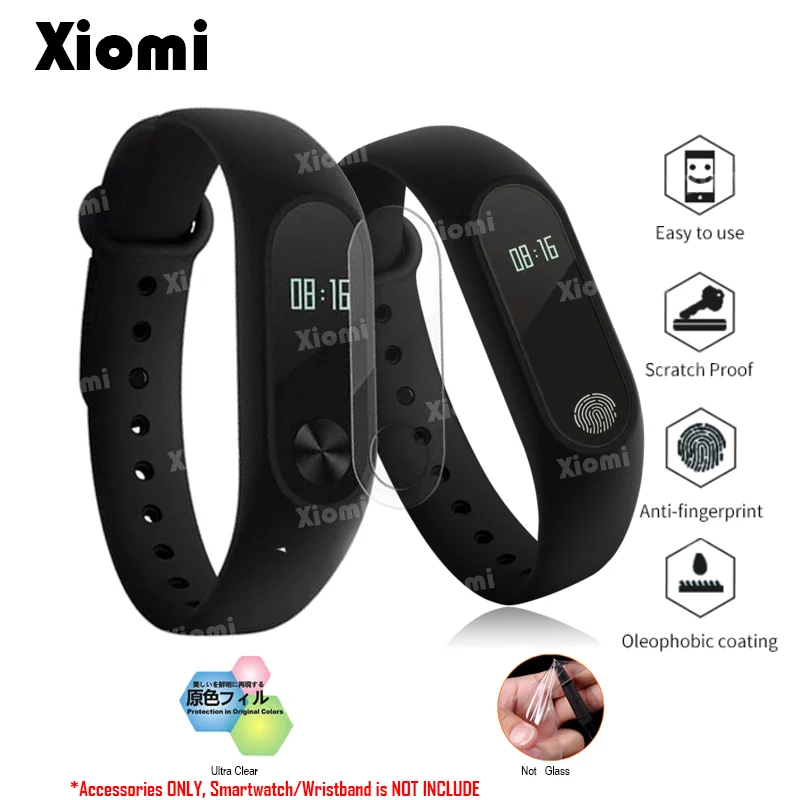 

100Pcs For Xiaomi Mi Band 2 Band2 Miband 2 Wristband Full Screen Protector Cover Anti-scratch Ultra Clear Matte Protective Film
