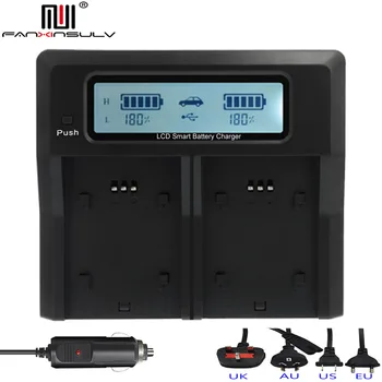 

NP-T125 Camera Battery Charger NPT125 T125 LCD USB Dual Charger for Fujifilm Fuji GFX50S GFX50R Digital Cameras