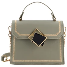 Elegant Female Casual Tote Bag New Quality PU Leather Women's Designer Handbag Lock Chain Travel Shoulder Messenger Bag