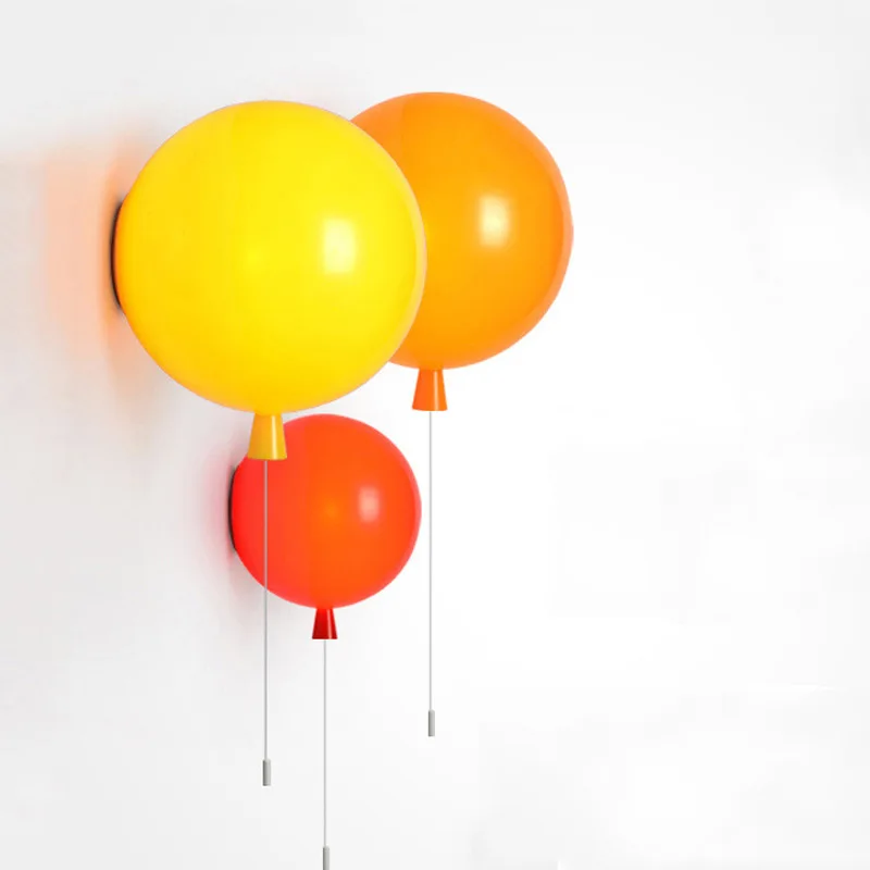 

D250mm Fashion ballon shape wall lamp, chidren bedroom lovely wall sconce light, colorful home lights