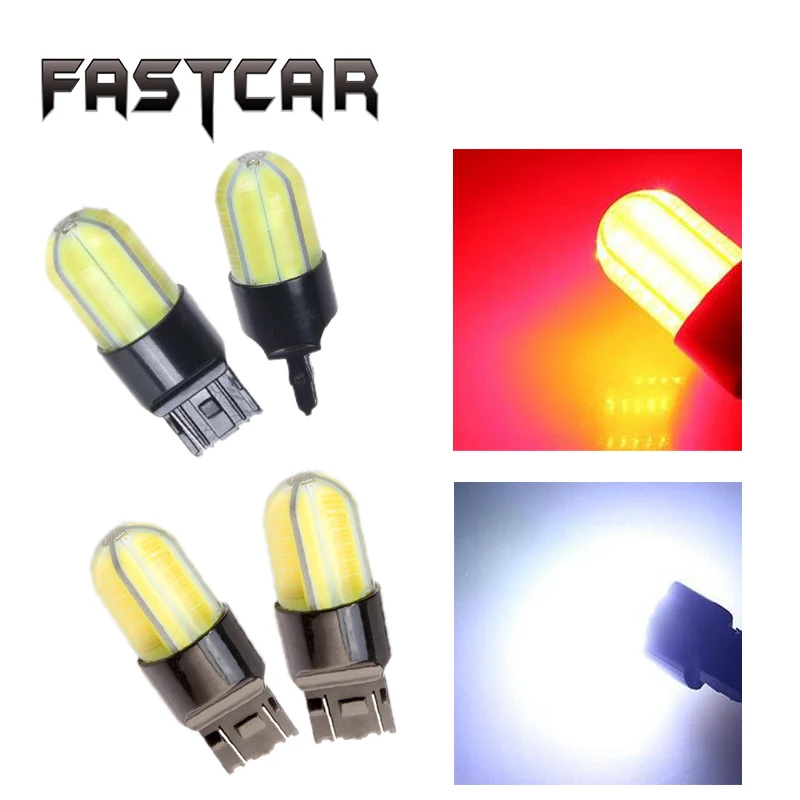 Buy 2x Super Bright T20 W21/5W 7443 7440 LED Bulb COB