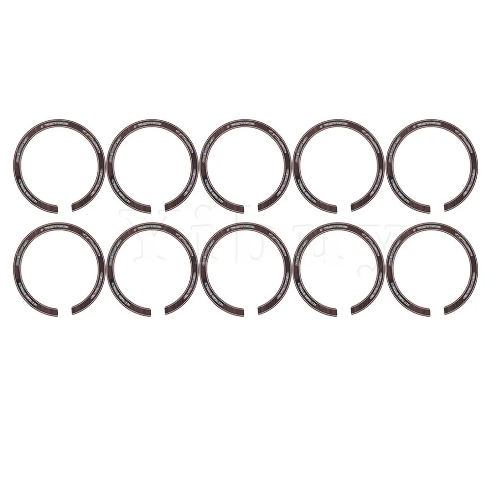 

Yibuy 10 x Folk Guitar Abalone Inlay Rosewood Soundhole Rosette