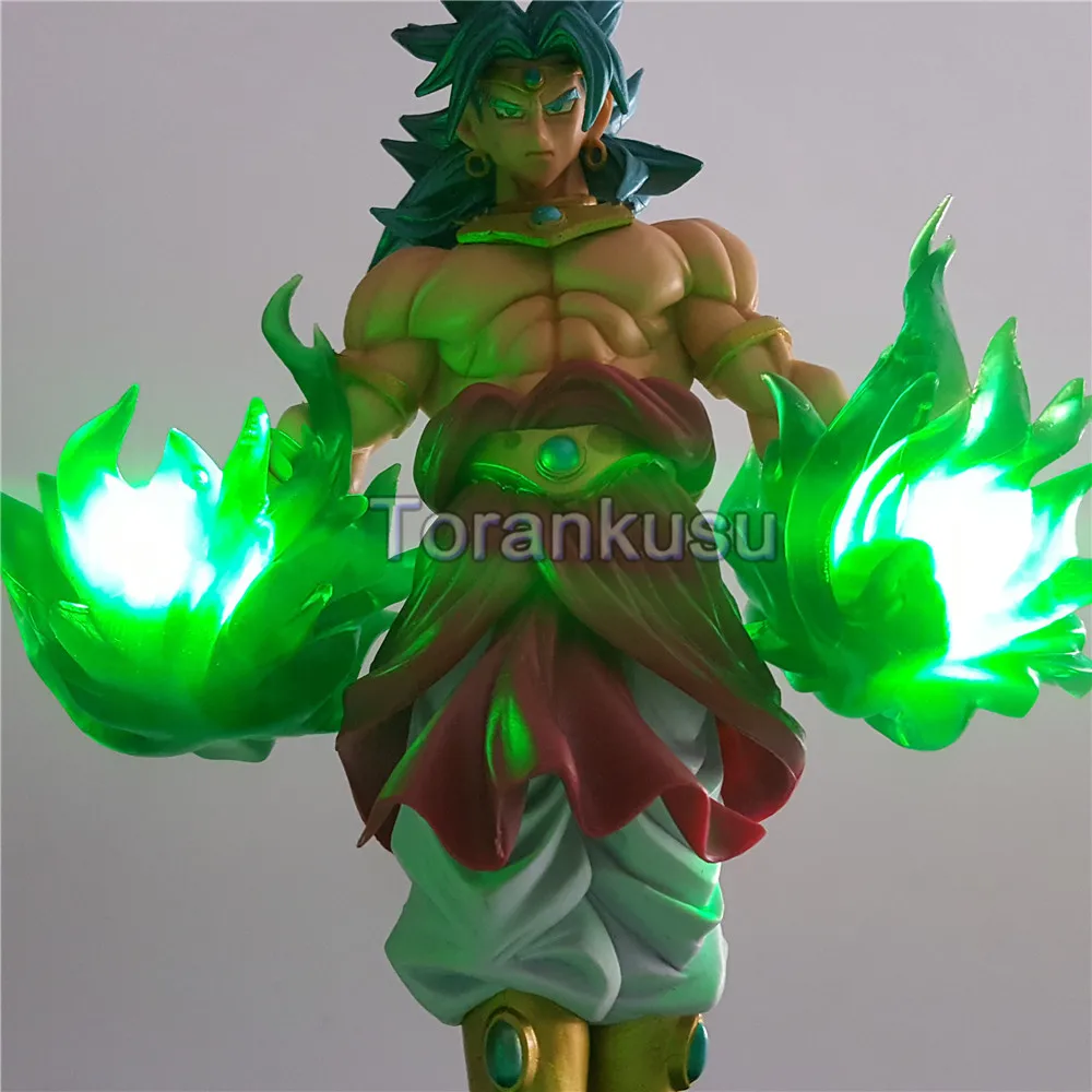 Dragon Ball Z фигурки Broly Brinquedo Зеленый эффект DIY светодиодный светильник Аниме