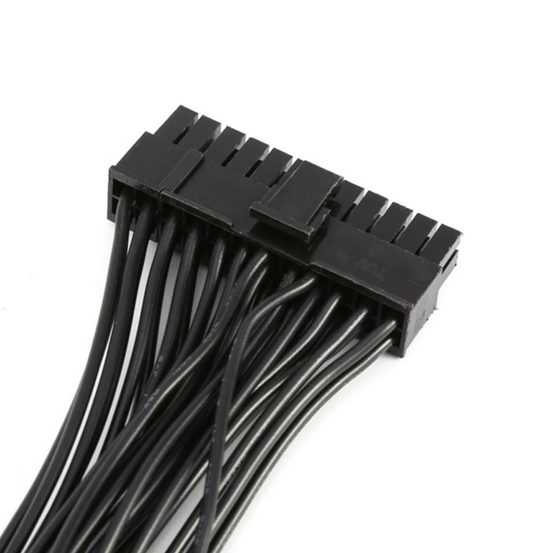 ULT-Best ATX 24 Pin Dual PSU Power Supply Extension Mining Cable for Computer Adaptor Cable for BTC Riser Miner 24Pin 20+4pin