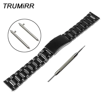 

22mm Stainless Steel Band with Quick Release Spring Bar for LG G Watch W100 / R W110 / Urbane W150 Replacement Strap Bracelet