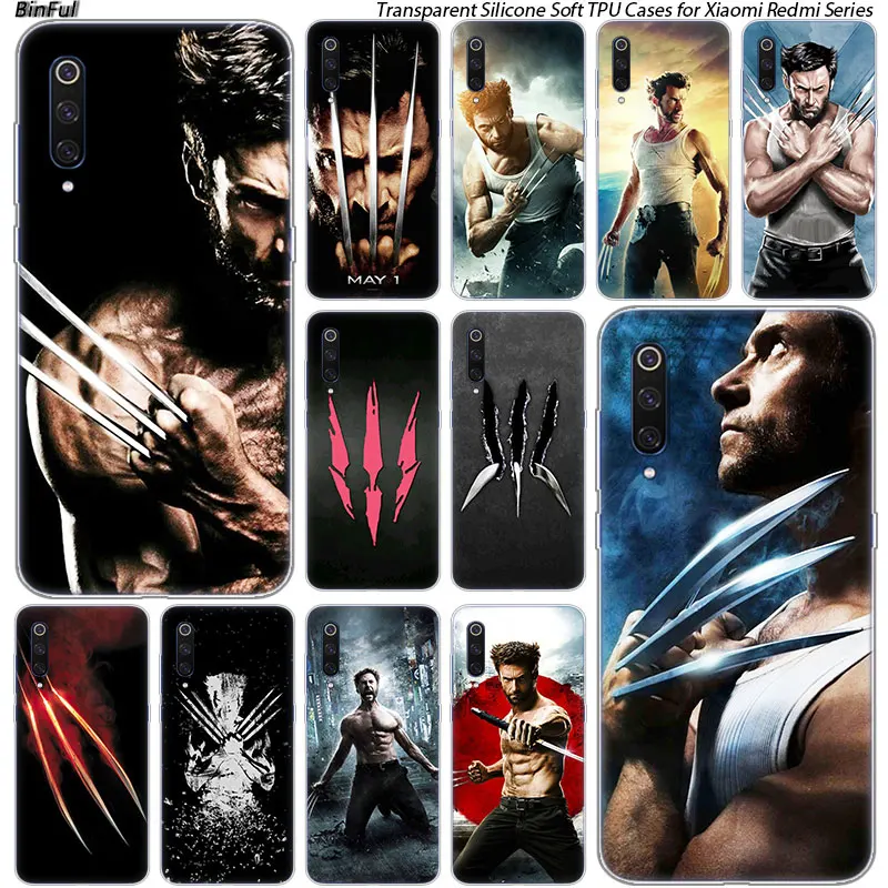 

Hot The Wolverine Silicone Case For Xiaomi Pocophone F1 9T 9 9SE 8 A2 Lite A1 A2 Mix3 Redmi K20 7A Note 4 4X 5 6 7 Pro S2 Cover