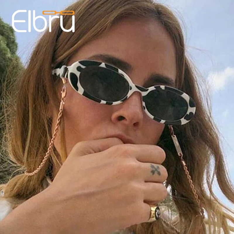 Солнечные очки Elbru в ретро стиле для мужчин и женщин небольшие солнцезащитные