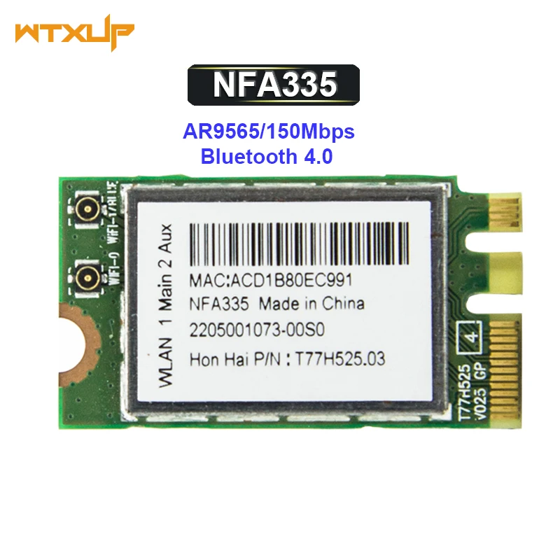 Gewidmet Atheros Ar9565 Nfa335 Wi-fi-adapter Bt 4,0 Ngff Wlan Wifi Drahtlose Bluetooth 4,0 Netzwerkkarte Ideales Geschenk FüR Alle Gelegenheiten Networking Netzwerk Karten