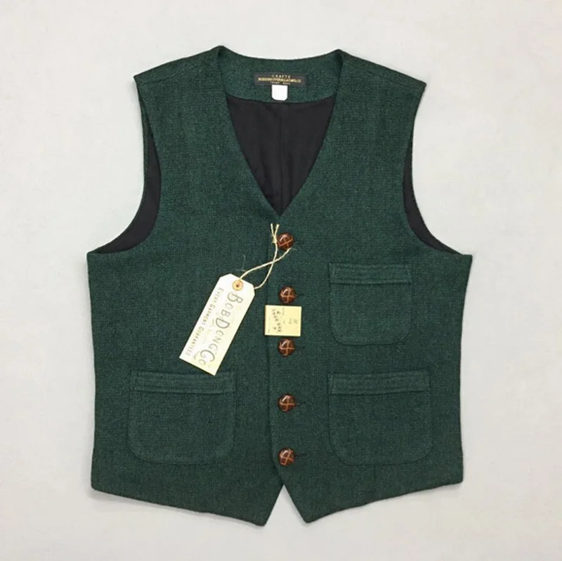 

2018 2017 Vintage Mens Wool Casual Waistcoat Vest Gentleman Winter Warm Retro Suit Vest M-XL For Men