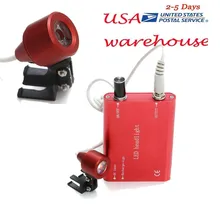 Портативный красный светодиод головного света лампы для стоматологической хирургической Спецодежда медицинская лупы высокое качество