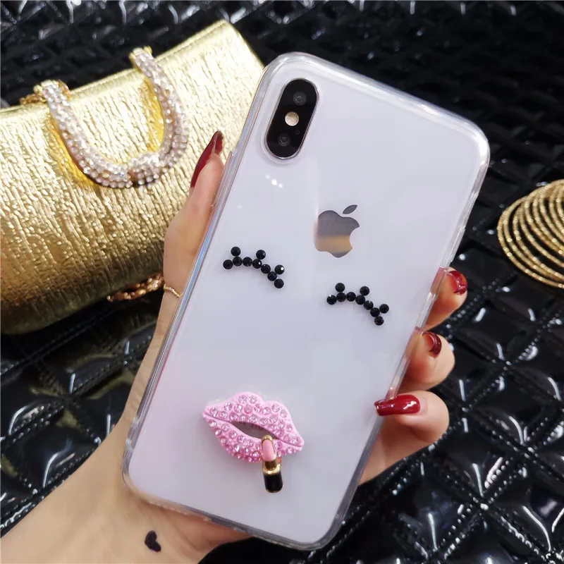 Чехол XSMYiss для SamsungS6 S7 S8 S9 S10 PLUS Lite Note5 8 9 с милыми блестящими стразами и