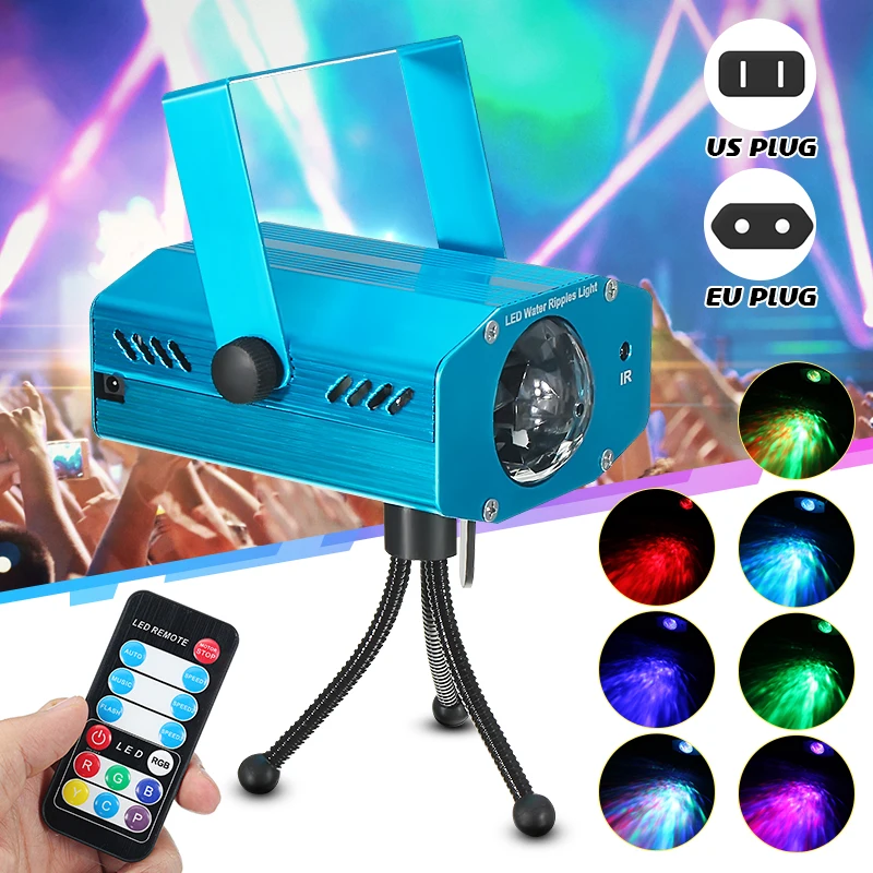 

Mini LED RGB Voice Control Strobe Projector Laser Stage Light Night Lamp Disco Club KTV Wedding Party Show Lighting Effect
