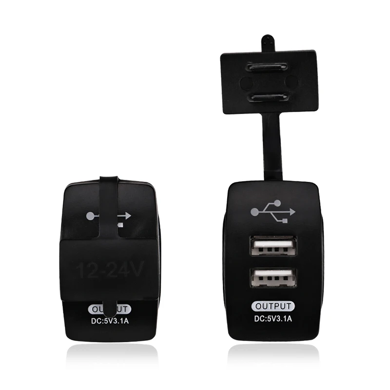 

Waterproof Dual USB Car Charger Rocker Switch 5V 3.1A Universal Auto Charger for Car Motorcycle Electric Car ATV Boat 12-24V