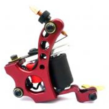 

UPTATSUPPLY Hot Sales Tattoo Machine Aluminum Alloy 10 Wraps Coils Equipment Supply Liner Shader Gun Beauty Health Tools