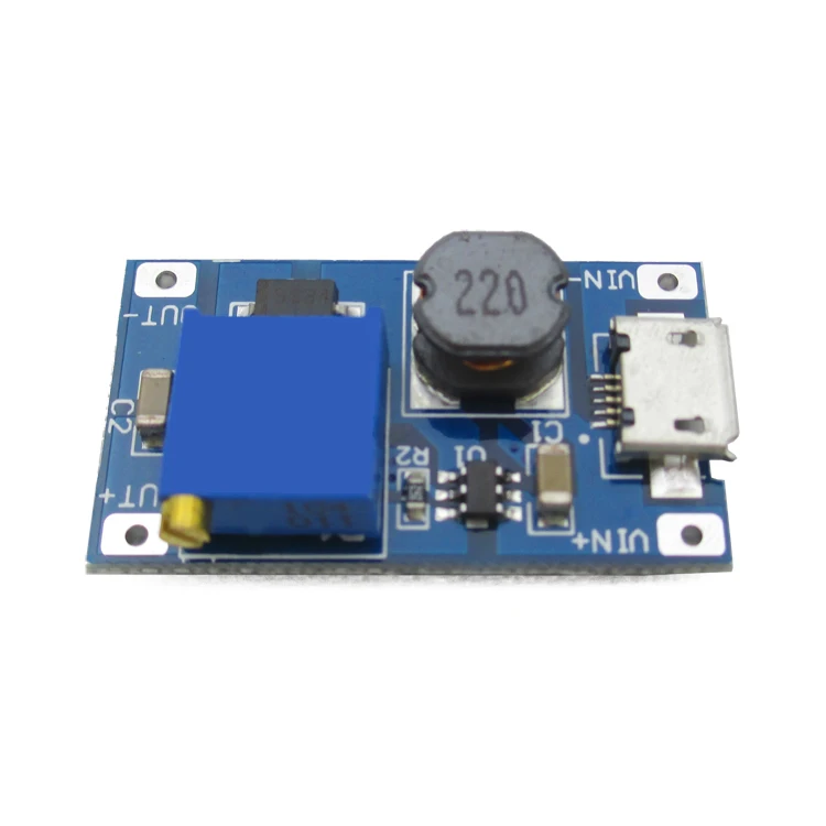 

Power Supply Module DC-DC Converter Adjustable Input 2.0 to 24V Boost 5/9/12/28V 2577 Adjustable Power Module