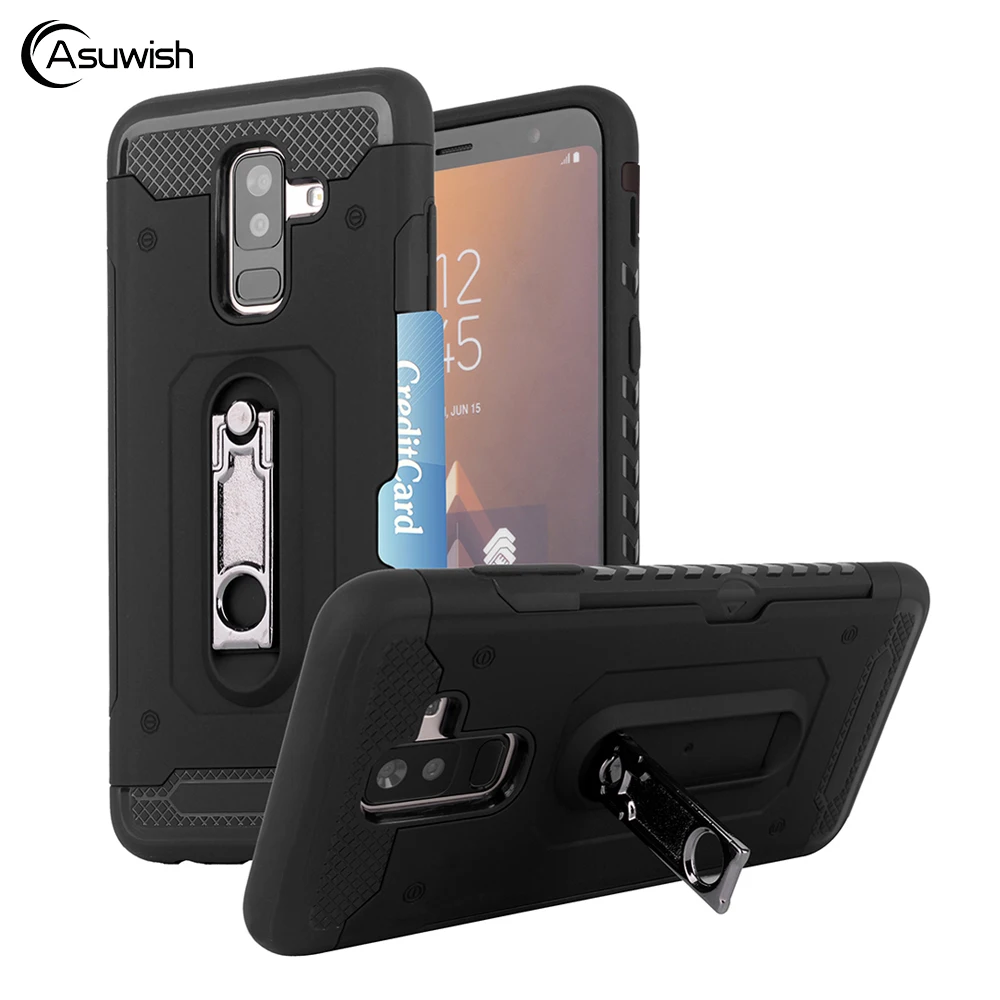 Rugged Armor Case For Samsung Galaxy A6 2018 A 6 Plus A6plus SM A600 A605 A600FN A600F Hard Shockproof Protective Back Cover |