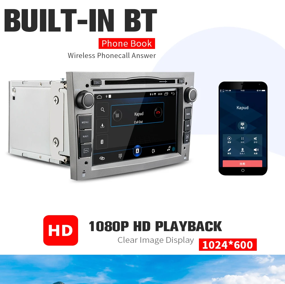 Discount Kapud Car DVD Player with Buttons Touch Screen Stereo GPS Navi For Volkswagen Touarg with BT/MIC/DAB/OBD/Mirror Link 7