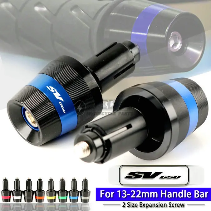 Motorcycle CNC Aluminum Handle Grips Weights End Bar Cap Plug for Suzuki SV650 | Автомобили и мотоциклы