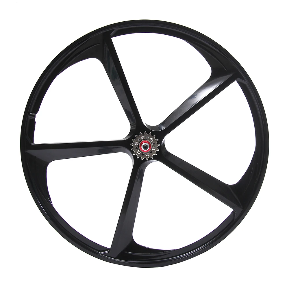 700C ruota ruote A Scatto Fisso bici Cerchi 5 raggi ruota In Lega di  Magnesio bici accessori fixie Della Bicicletta Mag TRI anteriore posteriore  ruota|magnesium alloy wheels|700c wheelfixed gear bike wheel -