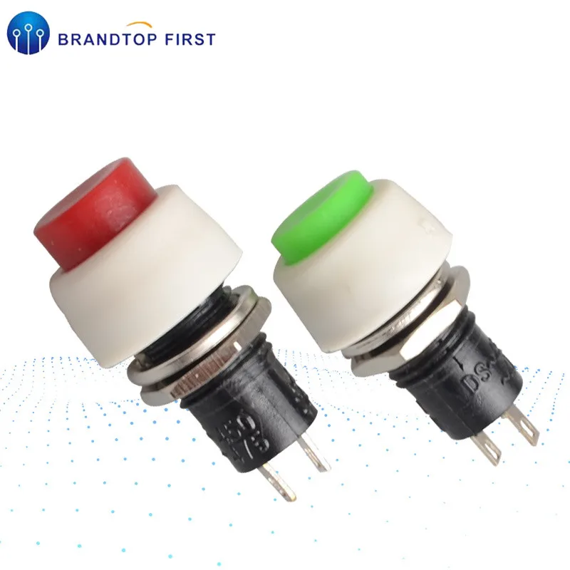 

Self-locking & Momentary Round Small Push Button Switch Terminal 250V 2A Red Green 2Pin 10mm