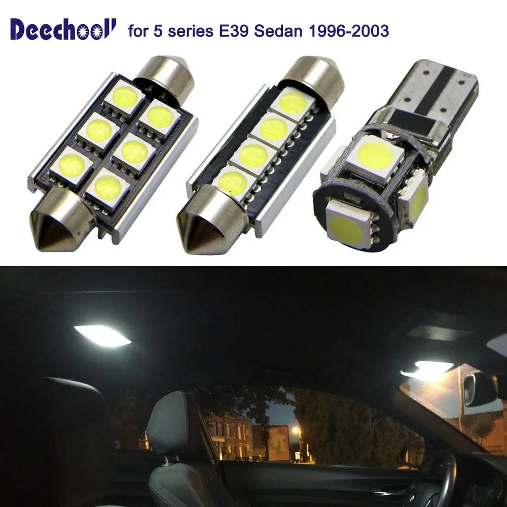 deechooll 21X LED Car Interior Light Bulbs for BMW 5 series E39 Sedan