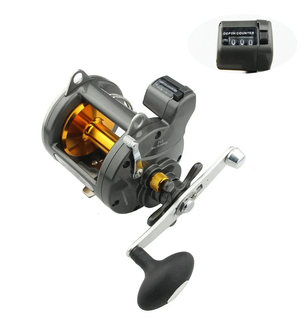 Sea Fishing Reel Trolling Fishing Reels Boat Reels with Line Depth