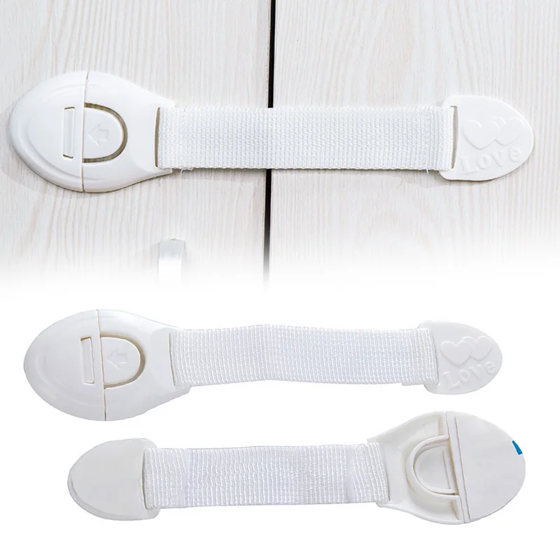 

Refrigerator Lock Cabinet Safety Lock White Latches Fridge Infant Baby Safety Lock Drawers Lock Kids Wardrobe Cupboard Home